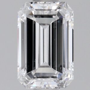0.77ct Emerald Sustainable Diamond - D VS2 - /G/G