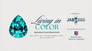 Rothschild Trading Journal 54 Living in Color Trunk Show with Rothschild Trading Company and JAB Jewelry advertisement