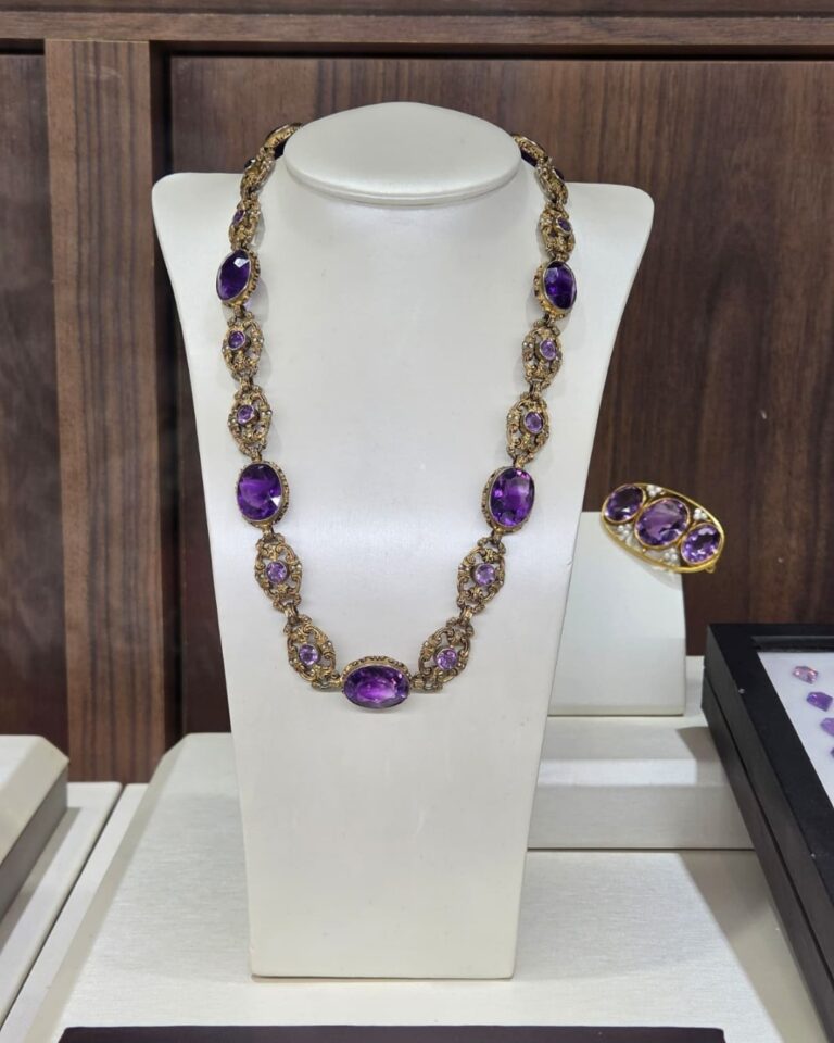 color stone necklace