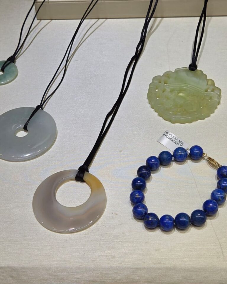 variety of color stone jewelry