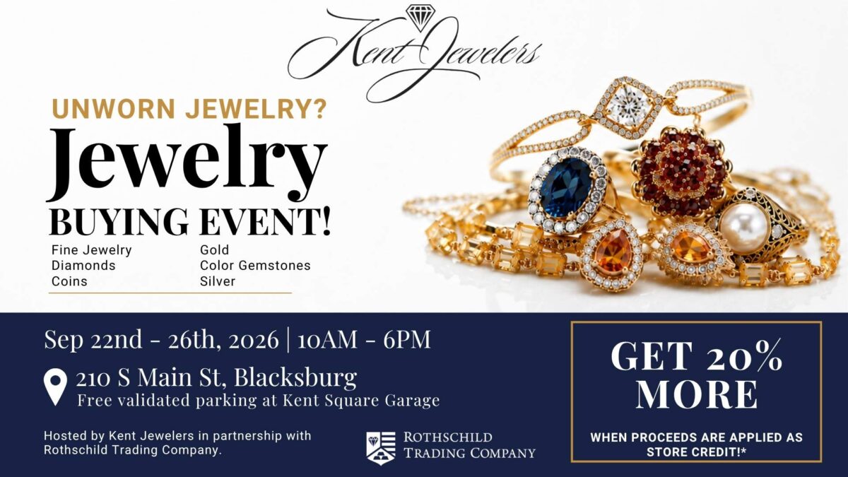 Kent Jewelers Buying Event in collaboration with Rothschild Trading Advertisement