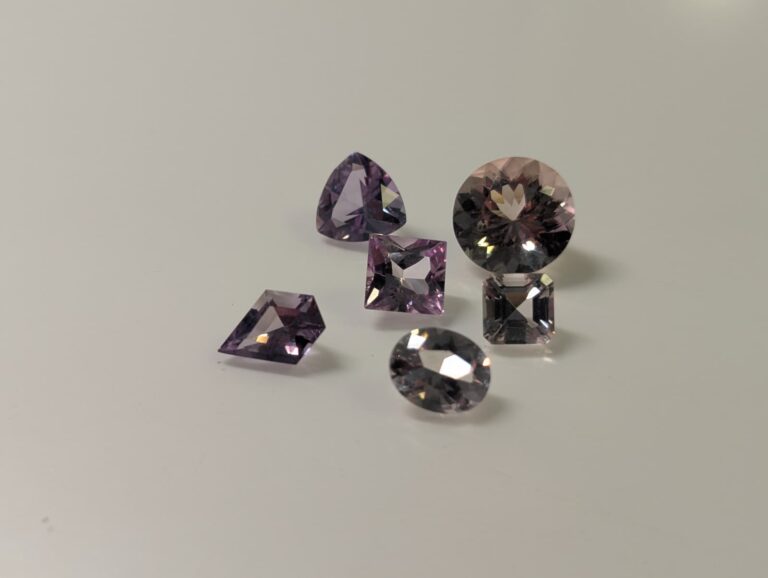 Pale pink gemstone parcel